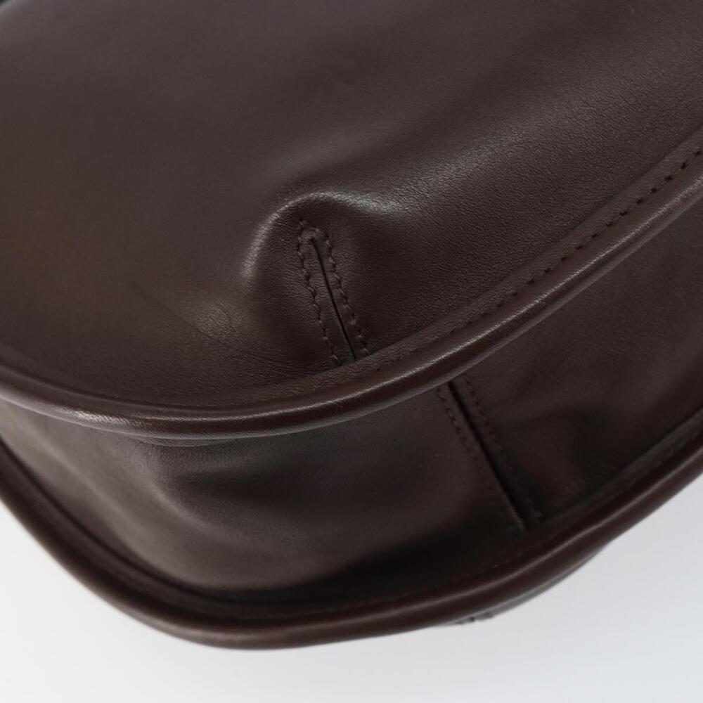 Coach Shoulder Bag Leather Dark Brown Auth 149672 - Picture 16 of 16